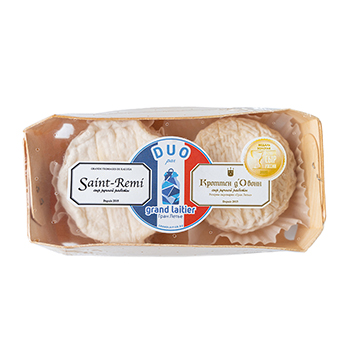 

Сыр мягкий Grand Laitier Duo сен-реми 70 г и кроттен д'обонн 45% 35 г