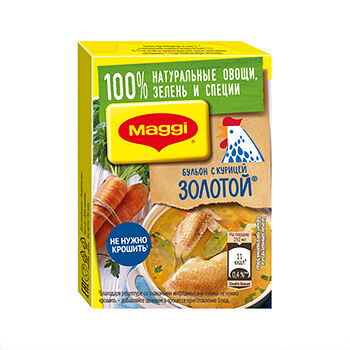 Золотой бульон MAGGI с Курицей Кубики 72 г
