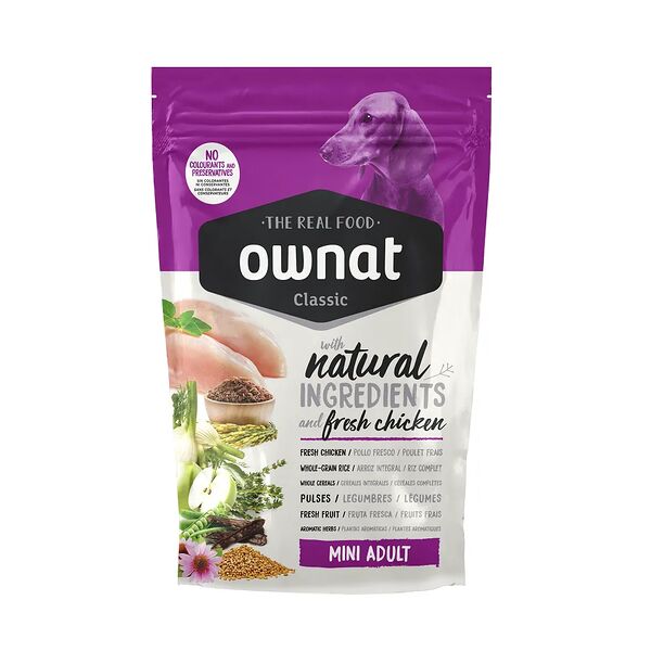 Mini Adult Classic сухой корм Ownat для взрослых собак мелких пород с курицей, 400 гр.