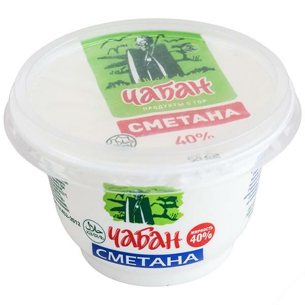 Сметана Чабан 40%, 200 г