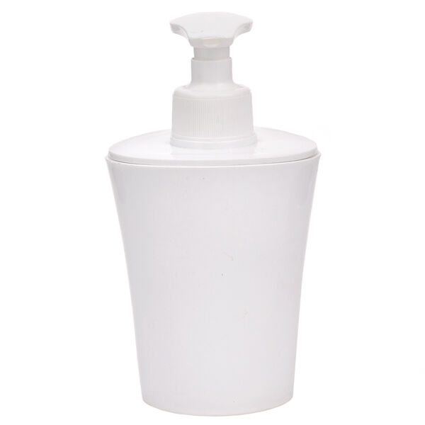 Дозатор для жидкого мыла пластик 15х8х8см Smile белый