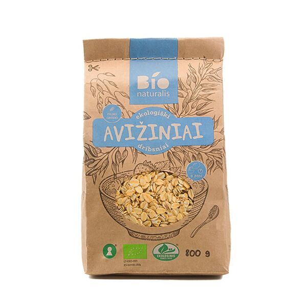 Хлопья овсяные экологически чистые NATURALISIMO 800г