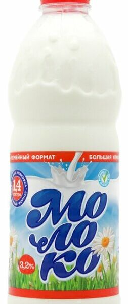 Молоко Томское молоко пастеризованное 3.2%