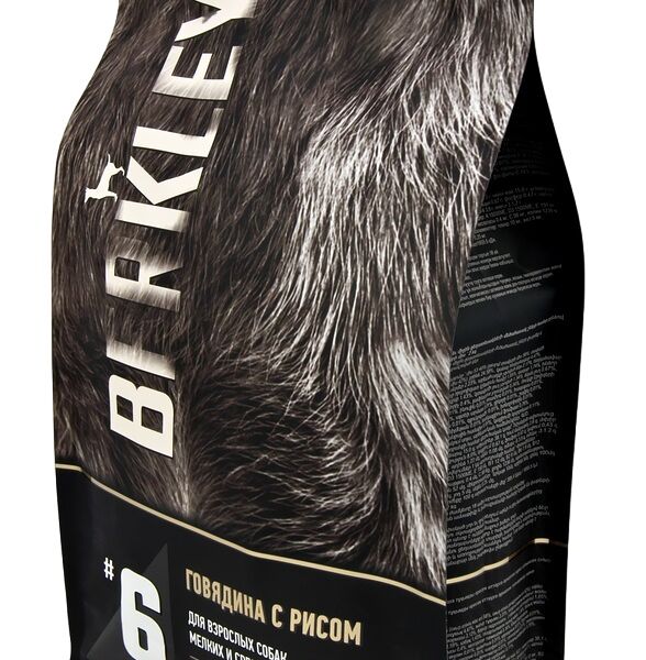 Корм для собак Berkley №6 Говядина, рис для собак мелких и средних пород 2 кг