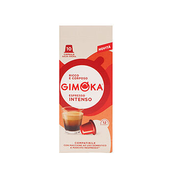 Кофе в капсулах формата Nespresso Gimoka Intenso 10 капсул Италия