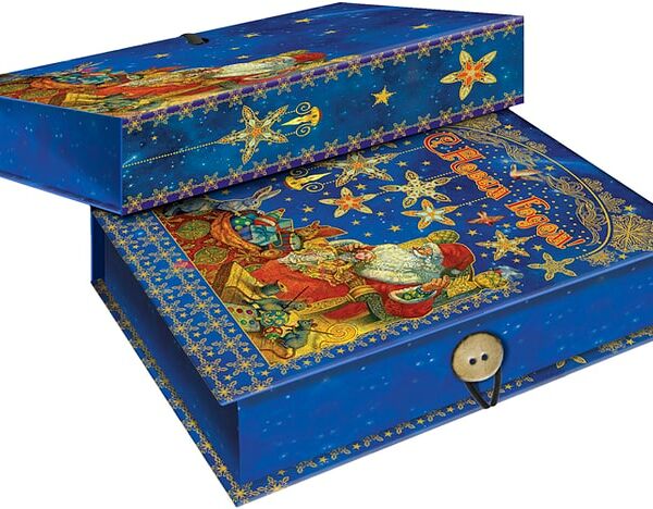 Коробка подарочная Magic Pack Мастерская деда мороза Размер S 18*12*5см