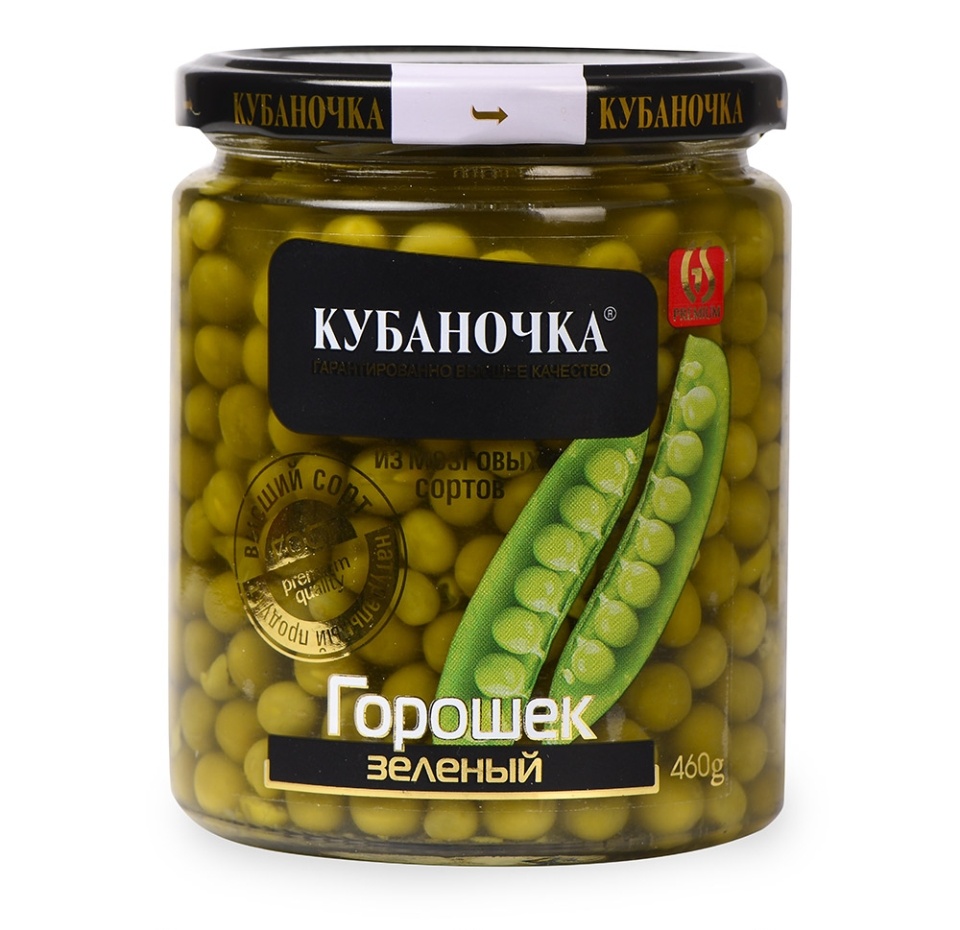 

Горошек зеленый Кубаночка 460 г