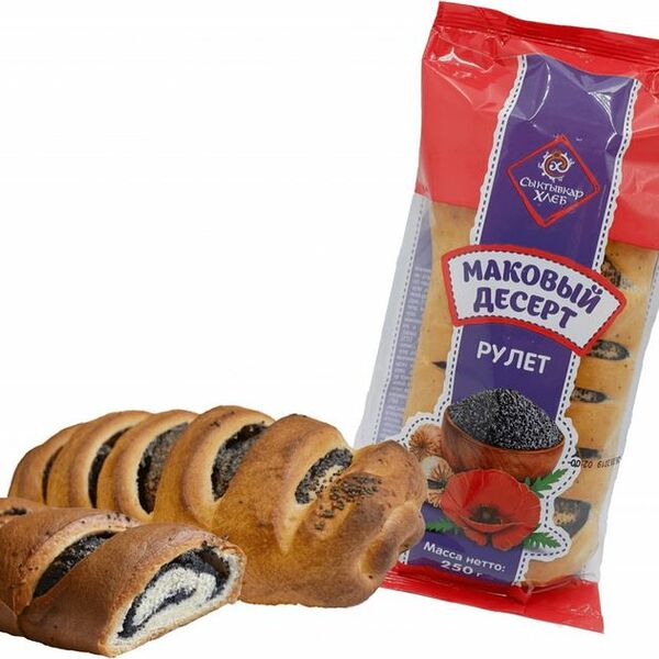 Рулет Сыктывкархлеб Маковый десерт 250г