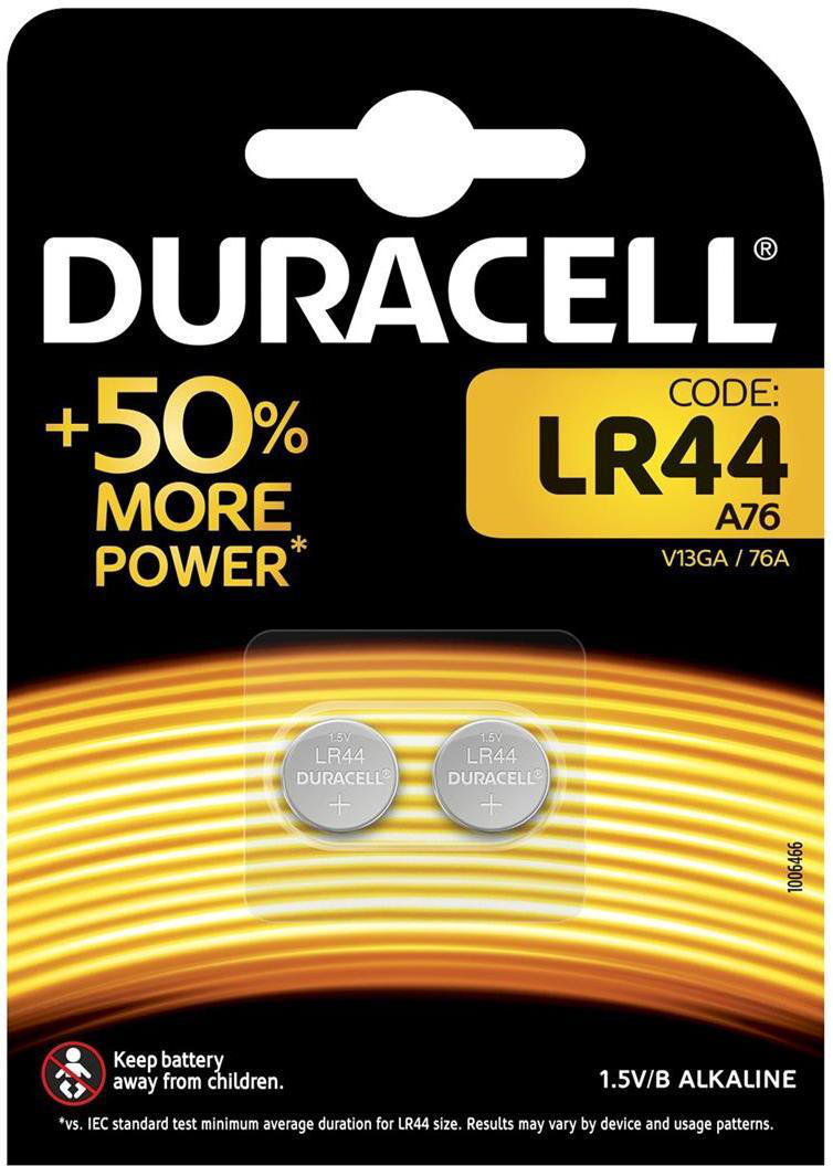 

Батарейки Duracell LR44, 2 шт