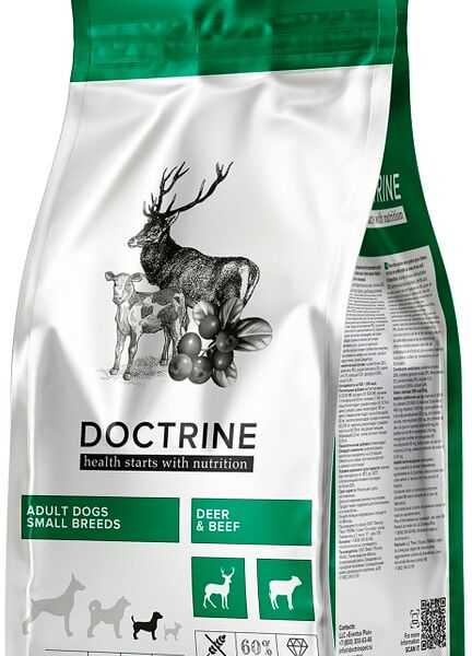 Сухой корм для собак Doctrine беззерновой для мелких пород с телятиной и олениной 800г