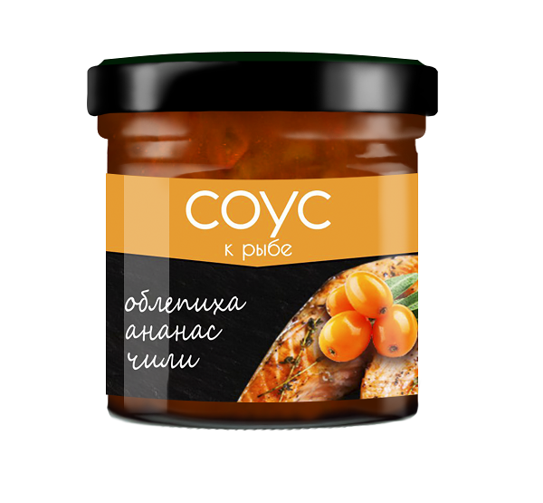 Соус облепиховый Сибирская ягода с ананасом и чили 