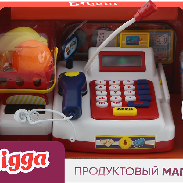 Набор игровой Bigga Продуктовый магазин, со звуковыми и световыми эффектами Арт. D63511