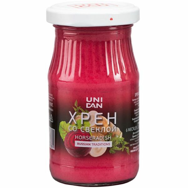 Хрен Uni Dan Со свеклой, 170г