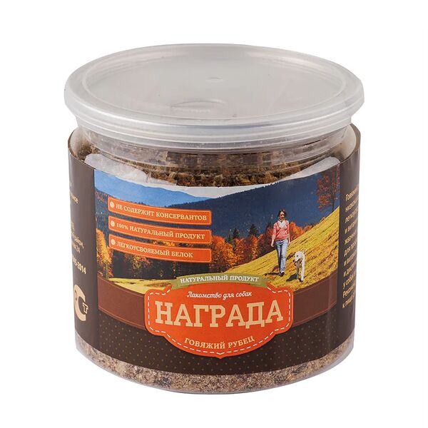 Лакомство Награда для собак Говяжий рубец, уп