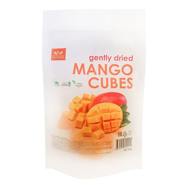 Сухофрукты Ecostoria Манго кубики