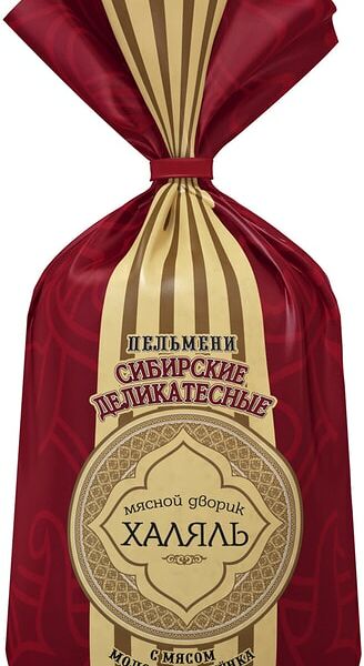 Пельмени Мясной Дворик Халяль Сибирские Деликатесные 800г