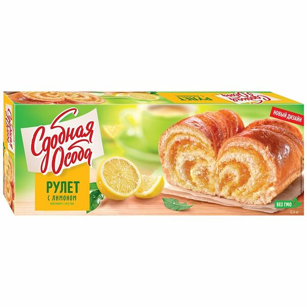 Рулет Сдобная Особа с лимоном, 400г