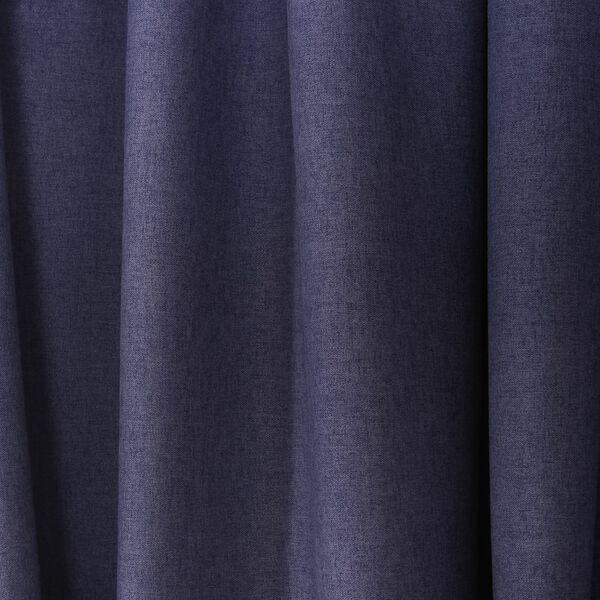 Портьера Бархатисный лен, размер: 200х270см, без подгиба, на шторной ленте, фиолетовая