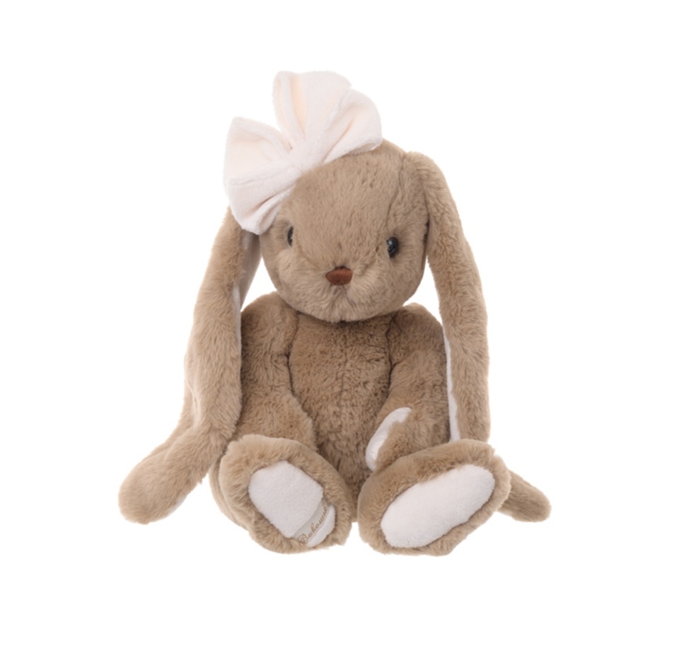 

Игрушка мягкая «Кролик Gabrielle» с бантиком серо-коричневый, Bukowski, 40 см, Швеция