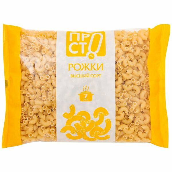 Макароны рожки группа В высший сорт Пр!ст, 400г