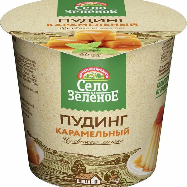 Пудинг Село Зеленое молочный карамельный 3% 120г