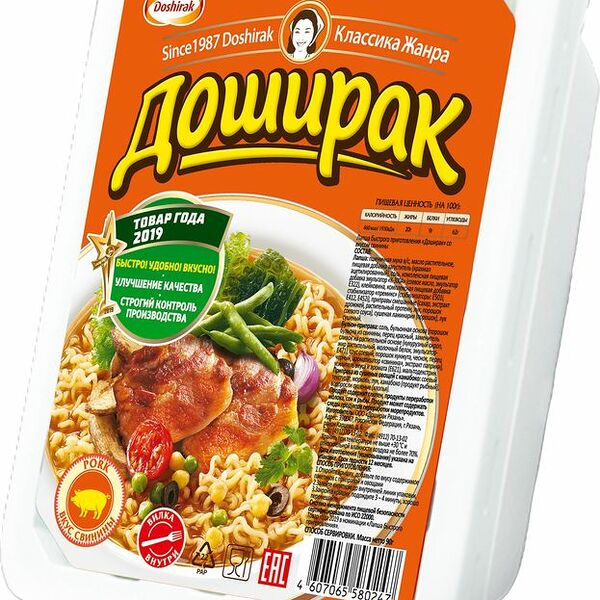 Лапша DOSHIRAK со вкусом свинины