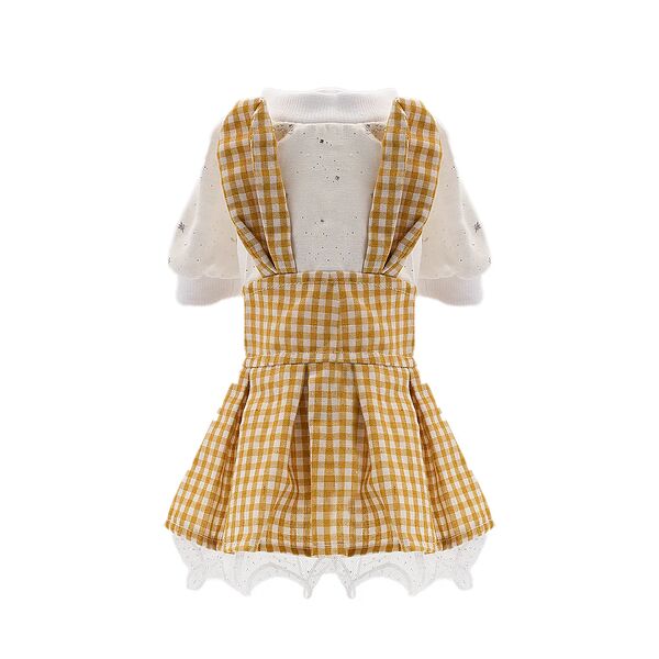 Платье с ушками для собак XL горчичный (девочка)