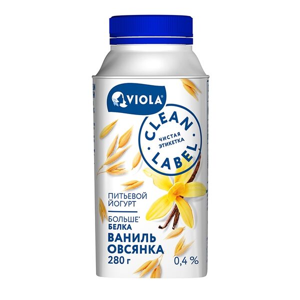 Йогурт Viola Clean Label ваниль-овсянка 0.4% 280 г