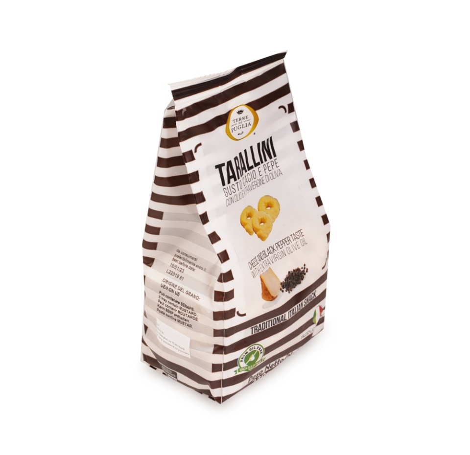 

Тараллини Terra di Puglia классические с сыром, черным перцем и оливковым маслом Extra Virgin, 230г
