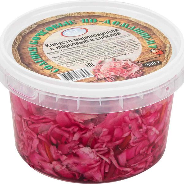 Капуста маринованная ФЭГ с морковью и свёклой