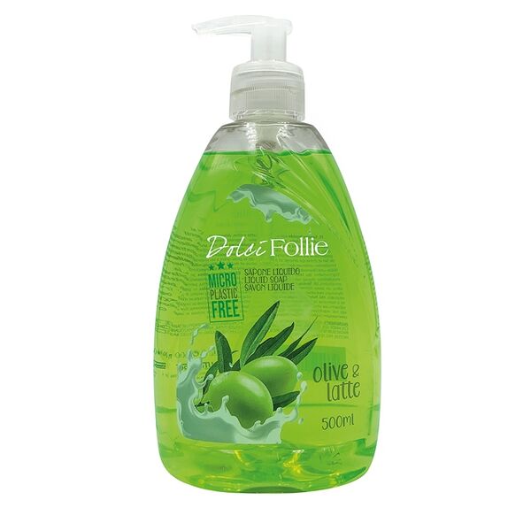 Мыло жидкое «Молоко и оливки», Dolci Follie, 500 мл, Чехия