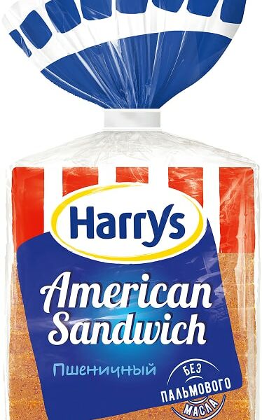 Хлеб Harrys American Sandwich пшеничный 470г