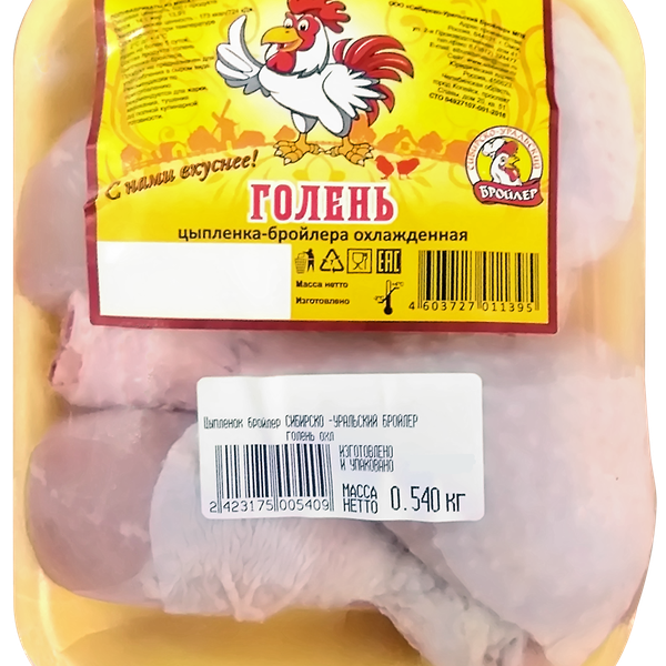 Голень куриная СИБИРСКО-УРАЛЬСКИЙ Б охл. подложка, вес до 1.4кг