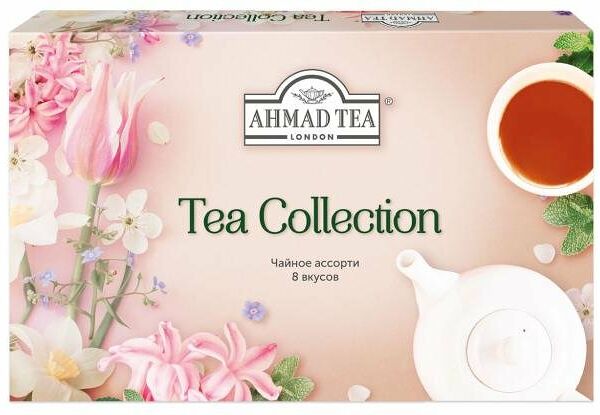 Набор чая Ahmad Tea Ассорти Чайная Коллекция 8 вкусов, 40 пакетиков