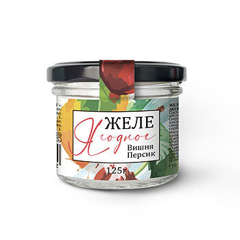 Десерт плодово-ягодный «Желе с вишней и персиком», Craft & Eco Food