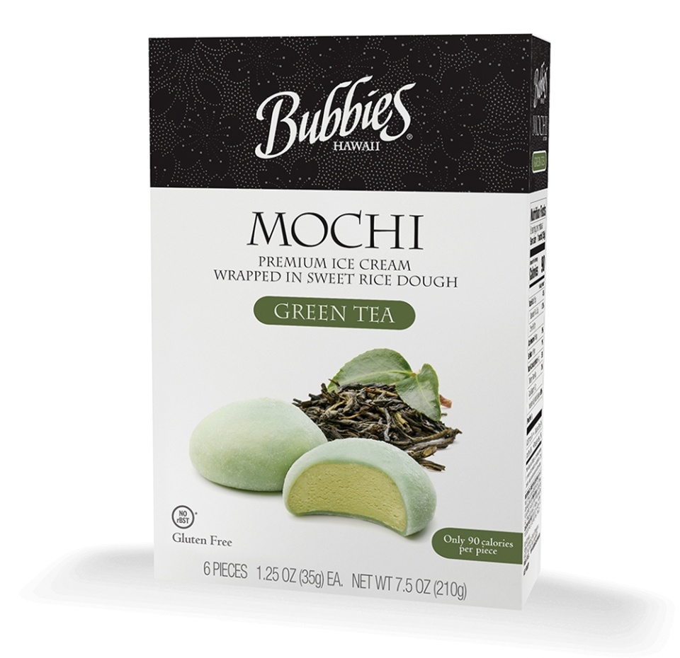 

Мороженое Mochi Bubbies Зелёный чай сливочное 210 г