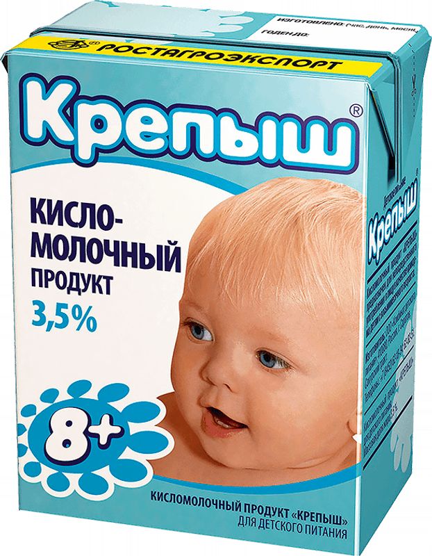 

Кисломолочный продукт Крепыш для детского питания с 8 месяцев 3.5%, 200 мл