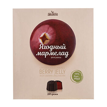 Мармелад Дико Вкусно Брусничный в шоколадной глазури