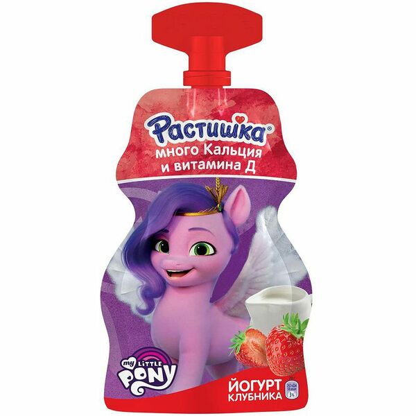 Йогурт Растишка питьевой клубника 2.6%, 70г