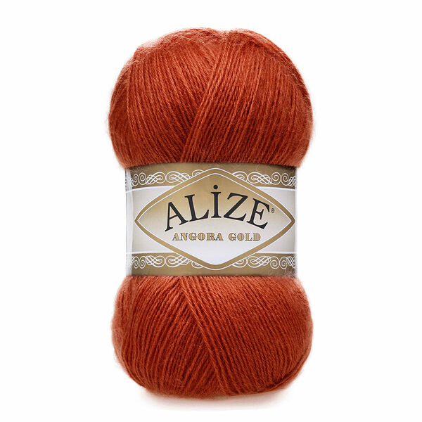 Пряжа ALIZE 'Angora Gold' 100гр. 550м (80%акр, 20%шерсть) ТУ(36 терракотовый)