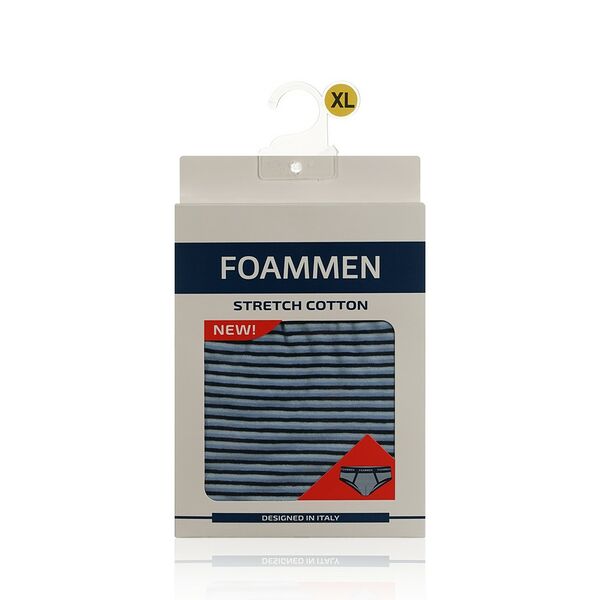 Мужские трусы Foammen Fo210006-2, Узкая голубая полоска, XL