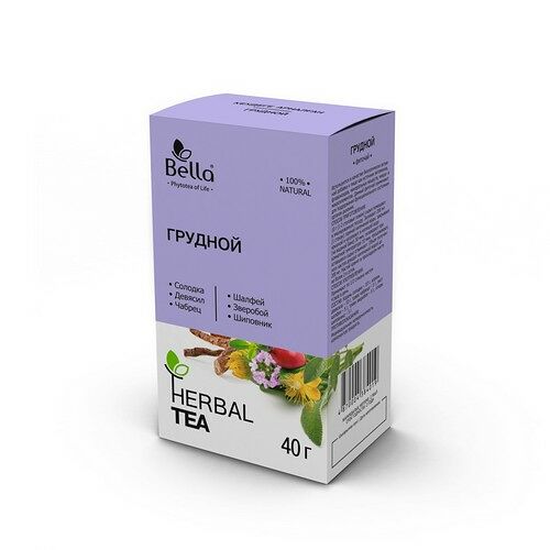 Грудной 40 гр, фито чай Белла