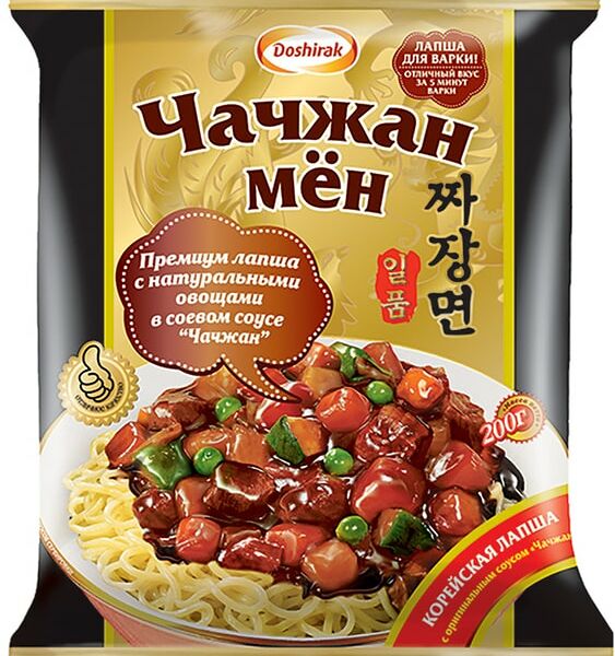 Лапша Доширак Чачжан Мен Корейская 200г