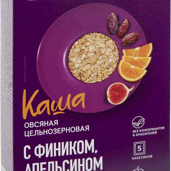 Каша овсяная Makfa с фиником, апельсином и инжиром