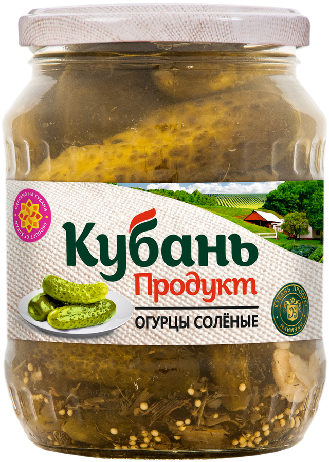 

Огурцы соленые Кубань Продукт, 680 г