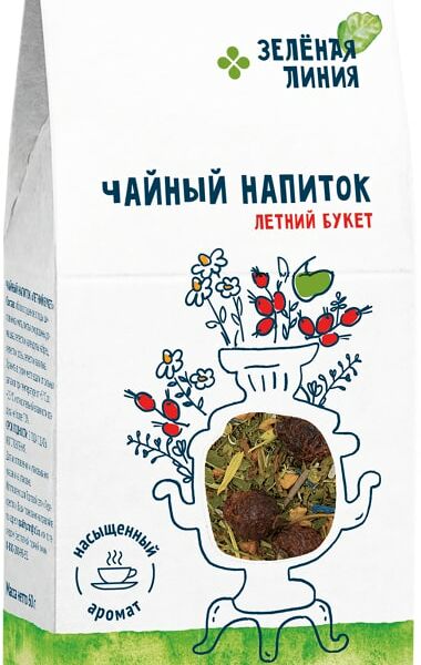 Напиток чайный Зеленая линия Летний букет 60г
