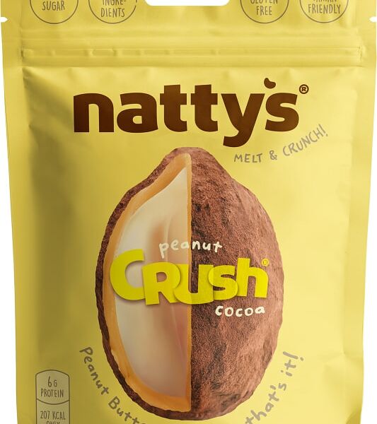 Драже Nattys Peanut c арахисом в арахисовой пасте и какао 80г