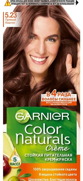 Краска для волос Garnier Color Naturals 5.23 Пряный каштан