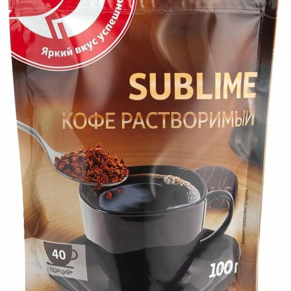 Кофе растворимый АШАН Красная птица сублимированный