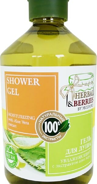 Гель для душа Herbal&Berries by Modamo Увлажняющий с экстрактом алоэ вера 500мл